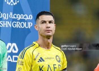 Cristiano Ronaldo of team Al-Nassr FC (Photo by Abdullah Ahmed/Getty Images)