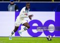 Kamaldeen Sulemana of Atalanta BC dribbles the ball during the UEFA Champions League 2025/26 League Knockout Play-off First Leg match between Borussia Dortmund and Atalanta BC (Photo by Rene Nijhuis/MB Media/Getty Images)