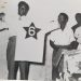 Flashback* 1963-Ohene Djan outdooring the Black Stars jerseys for Afcon 1963. With him is national coach C.K Gyamfi.