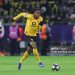 Carney Chukwuemeka of Borussia Dortmund plays the ball during the UEFA Champions League 2025/26 League Knockout Play-off First Leg match between Borussia Dortmund and Atalanta BC at BVB Stadion Dortmund (Photo by Ralf Ibing - firo sportphoto/Getty Images)