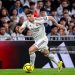 Brahim Diaz of Real Madrid is in action with the ball during the LaLiga EA Sports match between Real Madrid CF and Getafe CF (Photo by Alberto Gardin/Eurasia Sport Images/Getty Images)