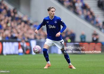 James Garner of Everton (Photo by Simon Stacpoole/Offside/Offside via Getty Images)