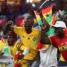 Fans of the Black Stars cheering the team up . photo credit : GFA communications