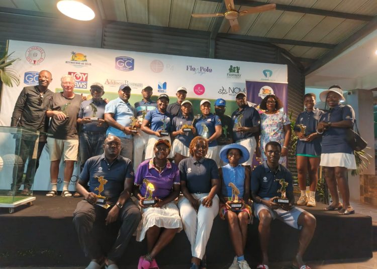 Lady Captain Louanges Mang with all the winners