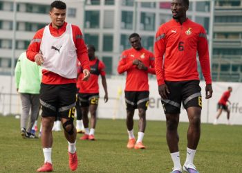 Königsdörffer in camp now ahead of friendlies . Photo Courtesy : GFA