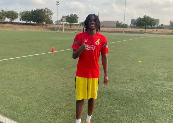 FC Dallas' Luke Martey at Black Starlets camp Photo Courtesy: @lukemartey27 on X