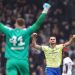 Taylor Harwood-Bellis of Southampton celebrates victory following the Emirates FA Cup Fifth Round match between Fulham and Southampton on March 08, 2026 in London, England. (Photo by Justin Setterfield/Getty Images)