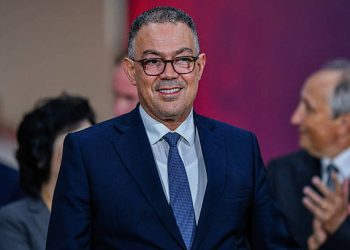 Fouzi Lekjaa, President of the Royal Moroccan Football Federation,  (Photo by Andrea Amato/NurPhoto via Getty Images)