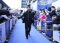 Liam Rosenior, head coach of Chelsea, arrives ahead of the Premier League match between Chelsea and Manchester United (Photo by James Gill - Danehouse/Getty Images)