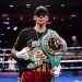 Ryan Garcia poses for a photo after his unanimous decision victory over Mario Barrios duing the WBC Welterweight Title Fight  (Photo by Cris Esqueda/Golden Boy/Getty Images)