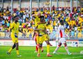 Medeama players celebrate goal against Kotoko Photo Courtesy: Medeama