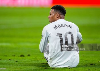 Kylian Mbappe of Real Madrid looks on during the Spanish league, LaLiga EA Sports, football match played between Real Betis and Real Madrid (Photo By Joaquin Corchero/Europa Press via Getty Images)
