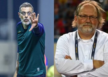 Slaven Bilic and Tom Stainfiet