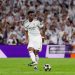 Aurelien Tchouameni of Real Madrid passes the ball during the UEFA Champions League 2025/26 Quarter-Final First Leg match between Real Madrid CF and FC Bayern Munchen (Photo by Alberto Gardin/Eurasia Sport Images/Getty Images)