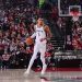 Victor Wembanyama #1 of the San Antonio Spurs dribbles the ball during the game against the Portland Trail Blazers during Round 1 Game 4 (Photo by Brian Babineau/NBAE via Getty Images)
