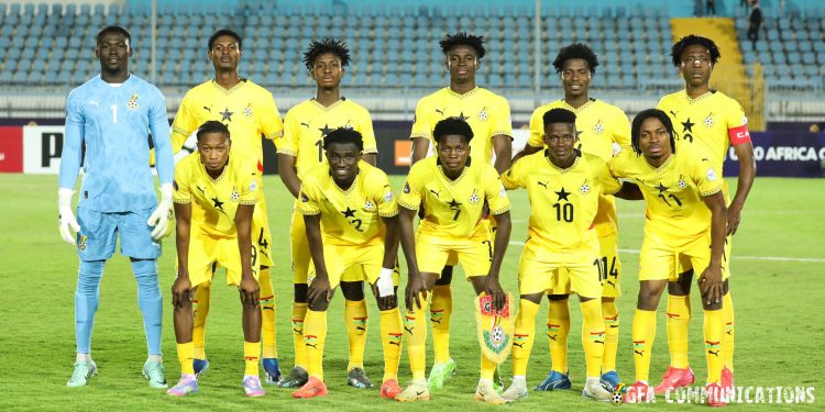 Ghana U-20 team. Photo credit: GFA