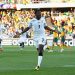 Asamoah Gyan of Ghana celebrates scoring a penalty during the 2010 FIFA World Cup South Africa Group D match between Ghana and Australia at the Royal Bafokeng Stadium on June 19, 2010 in Rustenburg, South Africa. Photo by Robert Cianflone/Getty Images