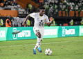 Ghana's forward #24 Ernest Nuamah runs with the ball during the Africa Cup of Nations (CAN) 2024 group B football match between Ghana and Cape Verde at the Felix Houphouet-Boigny Stadium in Abidjan on January 14, 2024. Photo by SIA KAMBOU/AFP via Getty Images