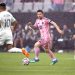 Lionel Messi of Inter Miami CF in action during first half of the game against Austin FC at Nu Stadium. Photo by Michael Pimentel/ISI Photos/ISI Photos via Getty Images