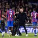 Ismaïla Sarr of Crystal Palace is acknowledged by Oliver Glasner manager of Crystal Palace following the UEFA Conference League 2025/26 Quarter-Final Leg One match between Crystal Palace FC and ACF Fiorentina (Photo by Gaspafotos/MB Media/Getty Images)