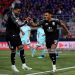 Ollie Watkins of Aston Villa celebrates scoring his team's third goal during the UEFA Europa League 2025/26 Quarter-Final Leg One match between Bologna FC 1909 and Aston Villa FC (Photo by Alessandro Sabattini/Getty Images)