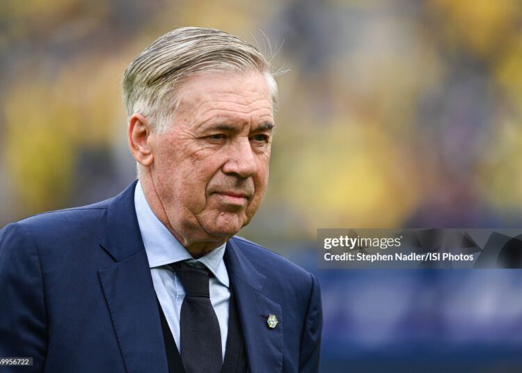 Carlo Ancelotti Head Coach of Brazil (Photo by Stephen Nadler/ISI Photos/ISI Photos via Getty Images)