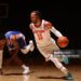 Jalen Brunson #11 of the New York Knicks drives to the basket during the game against the Philadelphia 76ers during Round Two Game One of the 2026 NBA Playoffs (Photo by Nathaniel S. Butler/NBAE via Getty Images)