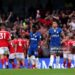 Enzo Fernandez of Chelsea dejected after Taiwo Awoniyi of Nottingham Forest scores his team's third goal during the Premier League match between Chelsea and Nottingham Forest (Photo by Alex Pantling/Getty Images)