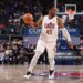 DETROIT, MI - MAY 17: Donovan Mitchell #45 of the Cleveland Cavaliers dribbles the ball during the game against the Detroit Pistons during Round Two Game Seven of the 2026 NBA Playoffs on May 17, 2026 at Little Caesars Arena in Detroit, Michigan. Photo by Nathaniel S. Butler/NBAE via Getty Images