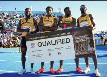 Ghana's 4x100 relay team