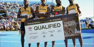 Ghana's 4x100 relay team