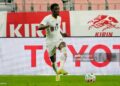 Derrick Arthur Kohn of Ghana in action during the international friendly match between Japan and Ghana  (Photo by Toru Hanai/Getty Images)