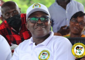 LOC Chairman for the 13th Games , Dr. Kwaku Ofosu-Asare during the 2023 African Games