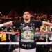 Oleksandr Usyk celebrates after beating Rico Verhoeven in their WBC World Heavyweight  Title during the Glory in Giza - Fight Night (Photo by Mark Robinson/Getty Images).