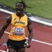 Ghana's Abdul-Rasheed Saminu reacts after the men's 4x100m relay heats during the World Athletics Championships in Tokyo on September 20, 2025. Photo by PHILIP FONG/AFP via Getty Images