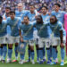 Players of Manchester City pose for a team group photograph ahead of the Emirates FA Cup Final match between Chelsea and Manchester City on May 16, 2026 in London, England. Photo by Alex Livesey - Danehouse/Getty Images