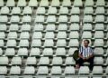 A Juventus' supporter waits for the match to restart after a suspension during the Italian Serie A football match between Torino and Juventus at the Olympic Grande Torino stadium in Turin on May 24, 2026. (Photo by MARCO BERTORELLO / AFP via Getty Images)