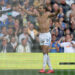 Dominic Calvert-Lewin of Leeds United celebrates scoring his team's first goal during the Premier League match between Leeds United and Brighton & Hove Albion at Elland Road on May 17, 2026 in Leeds, England. (Photo by Nathan Stirk/Getty Images)