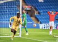 Caleb Yirenkyi celebrates after scoring goal against Wales Photo Courtesy: GFA