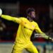 St Patrick's Athletic goalkeeper Joseph Anang during the SSE Airtricity Men's Premier Division match between St Patrick's Athletic and Drogheda United (Photo By Michael P Ryan/Sportsfile via Getty Images)