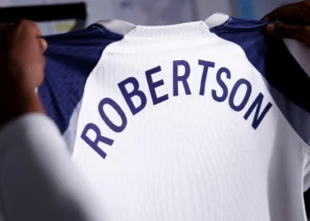 Jersey of Andy Robertson after signing