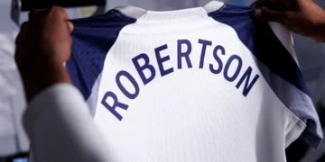 Jersey of Andy Robertson after signing