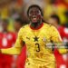 TORONTO, ONTARIO - JUNE 17: Caleb Yirenkyi #3 of Ghana celebrates after scoring his team's first goal during the FIFA World Cup 2026 Group L match between Ghana and Panama at Toronto Stadium on June 17, 2026 in Toronto, Ontario. (Photo by Robert Cianflone/Getty Images)