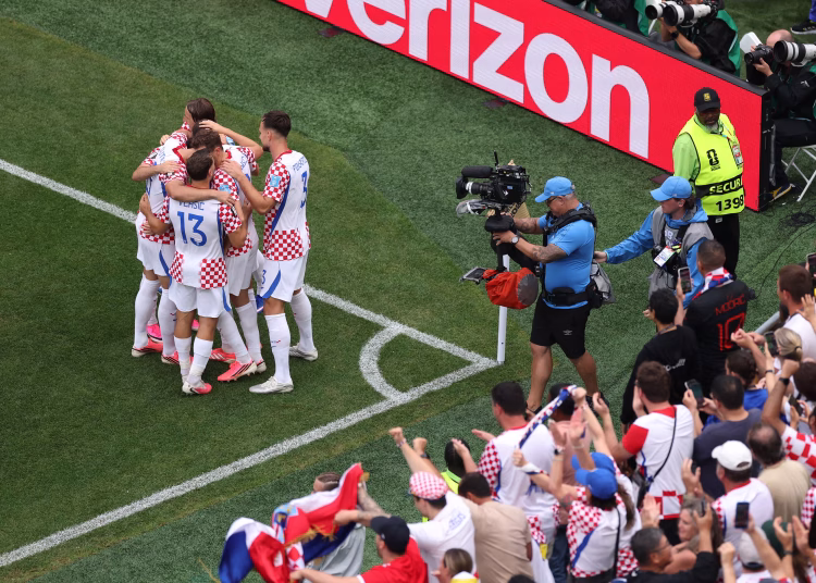 Croatia scoring the second goal. Photo Courtesy: Getty Images