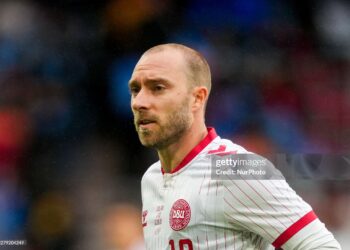Christian Eriksen (Denmark) looks on during UEFA International Friendly, DR Congo and Denmark (Photo by Ulrik Pedersen/NurPhoto via Getty Images)