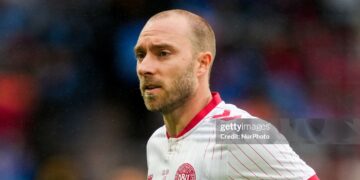 Christian Eriksen (Denmark)  looks on during  UEFA International Friendly, DR Congo and Denmark (Photo by Ulrik Pedersen/NurPhoto via Getty Images)