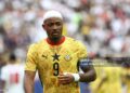Ghana's forward #09 Jordan Ayew reacts  during the 2026 World Cup Group L football match between England and Ghana (Photo by FRANCK FIFE / AFP via Getty Images)