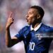 EAST RUTHERFORD, NEW JERSEY - JUNE 16: Kylian Mbappe #10 of France celebrates scoring his team's second goal during the FIFA World Cup 2026 Group I match between France and Senegal at New York New Jersey Stadium on June 16, 2026 in East Rutherford, New Jersey. (Photo by Shaun Botterill - FIFA/FIFA via Getty Images)