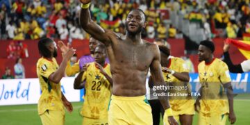 TORONTO, ONTARIO - JUNE 17: Jerome Opoku #18 of Ghana celebrates the team's 1-0 victory in the FIFA World Cup 2026 Group L match between Ghana and Panama at Toronto Stadium on June 17, 2026 in Toronto, Ontario. (Photo by Ezra Shaw - FIFA/FIFA via Getty Images)