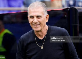 Ghana head coach Carlos Queiroz during the FIFA World Cup 2026 Group L football match between England and Ghana (Photo by Jean Catuffe/Getty Images)